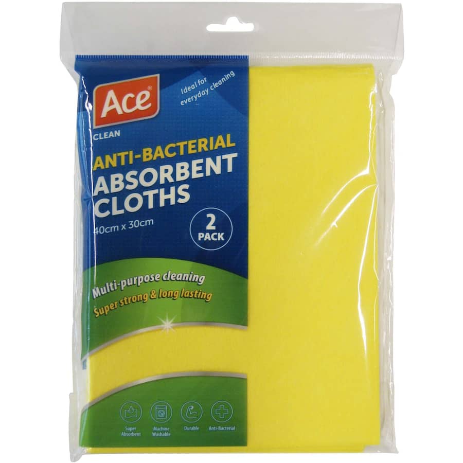 Ace Cleaning Wipes Absorbent 2pack