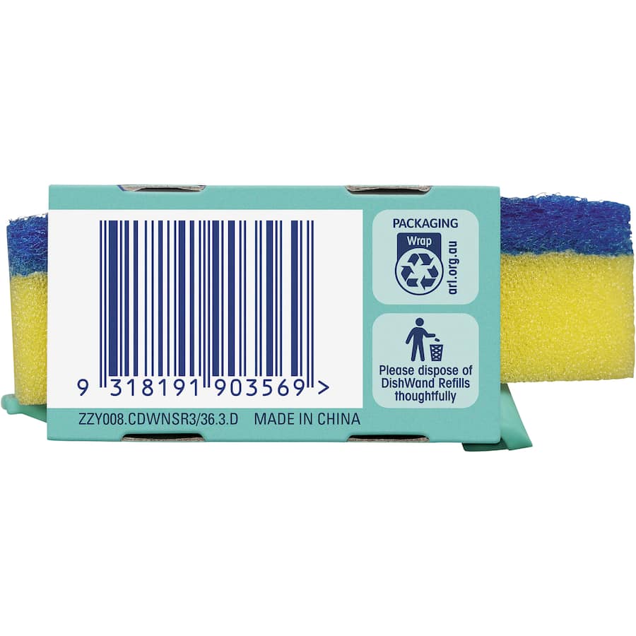 Chux Dish Brush Dish Wand Non Stick Refill 3pack