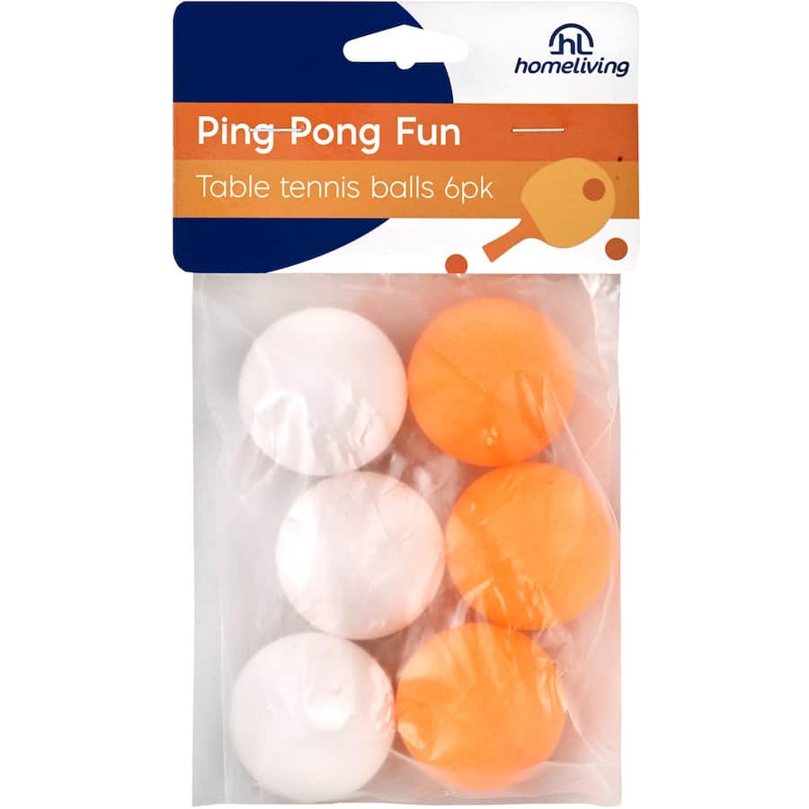 Homeliving Ping Pong Balls  6pack