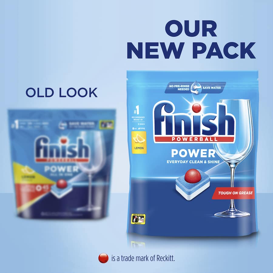 Finish Dishwasher Tablets Power All In 1 Lemon 40pack