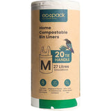 Ecopack Compostable Bin Liners Medium 27L 20pack