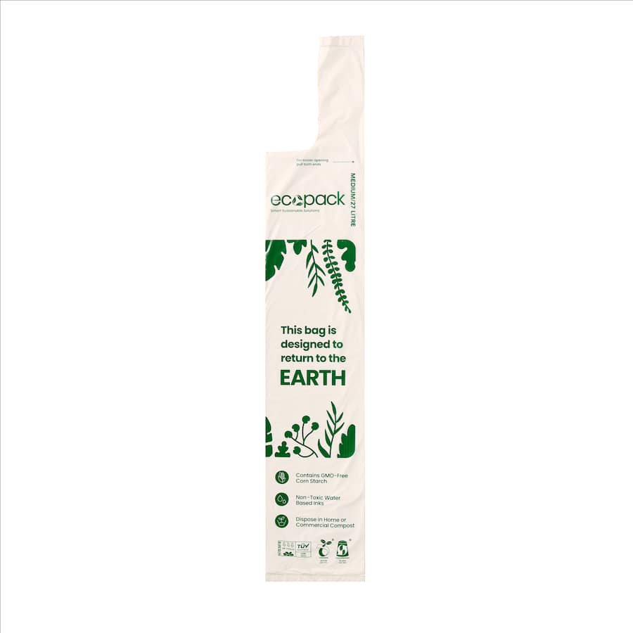 Ecopack Compostable Bin Liners Medium 27L 20pack