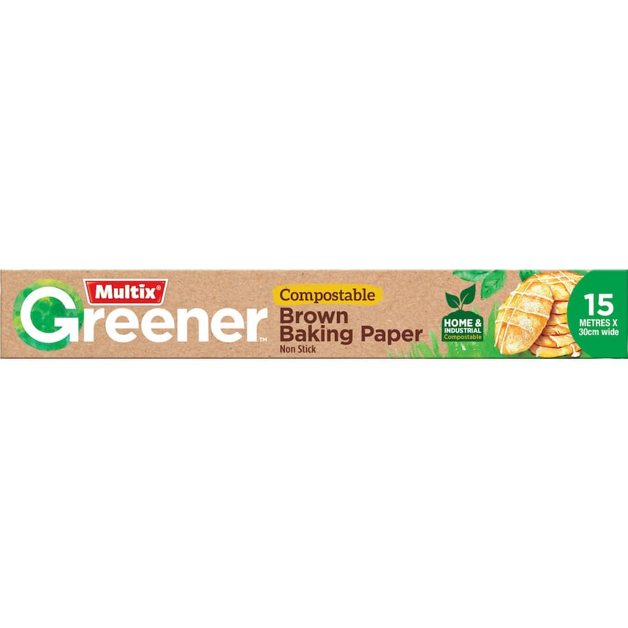 Multix Greener Baking Paper Brown 15m x 30cm wide