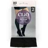 Opaques Curvy Knee Highs Black 1 Size 2pr