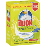 Duck Fresh Discs Toilet Flush Lime 36g Refill 2pack