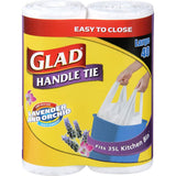 Glad Kitchen Tidy Bags Handle Tie Large Twin pk rolls 40pack