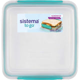 Sandwich Box To Go Lunch Box (Assorted Colours) 450mL