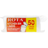 Rota Tuff Stuff Kitchen Tidy Bags Large Bin Liners 50pack