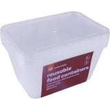 Essentials Container Rectangle 1l 4pack