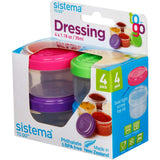 Sistema To Go Salad Dressing Pot  Each 4pack