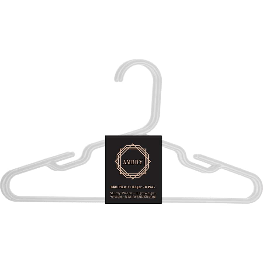 Ambry Coat Hangers Kids Plastic 8pack