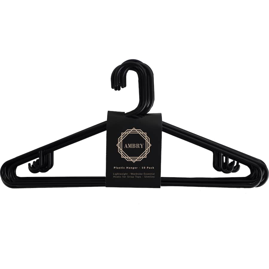 Ambry Coat Hangers Plastic 10pack