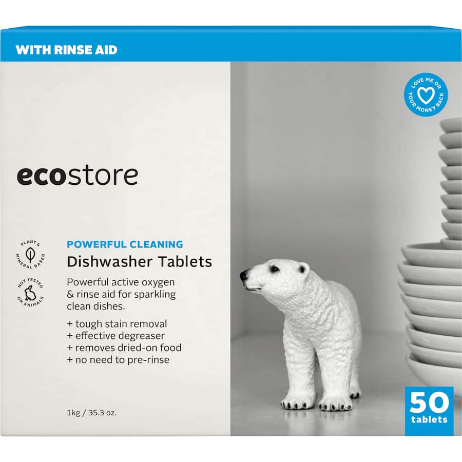 Ecostore Dishwasher Tablets Fragrance Free 50pack