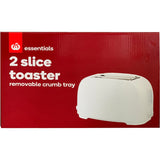 Essentials Toaster Plastic 2 Slice Each
