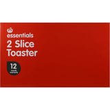 Essentials Toaster Plastic 2 Slice Each