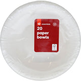 Essentials Bowls Paper Uncoated 20pack