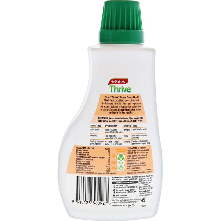Yates Thrive Indoor Fertiliser Concentrate  500mL