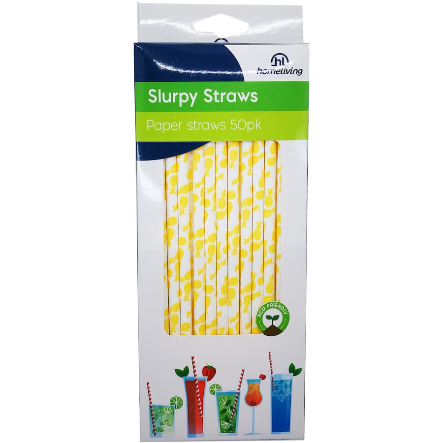 Homeliving Straws Paper 50pack