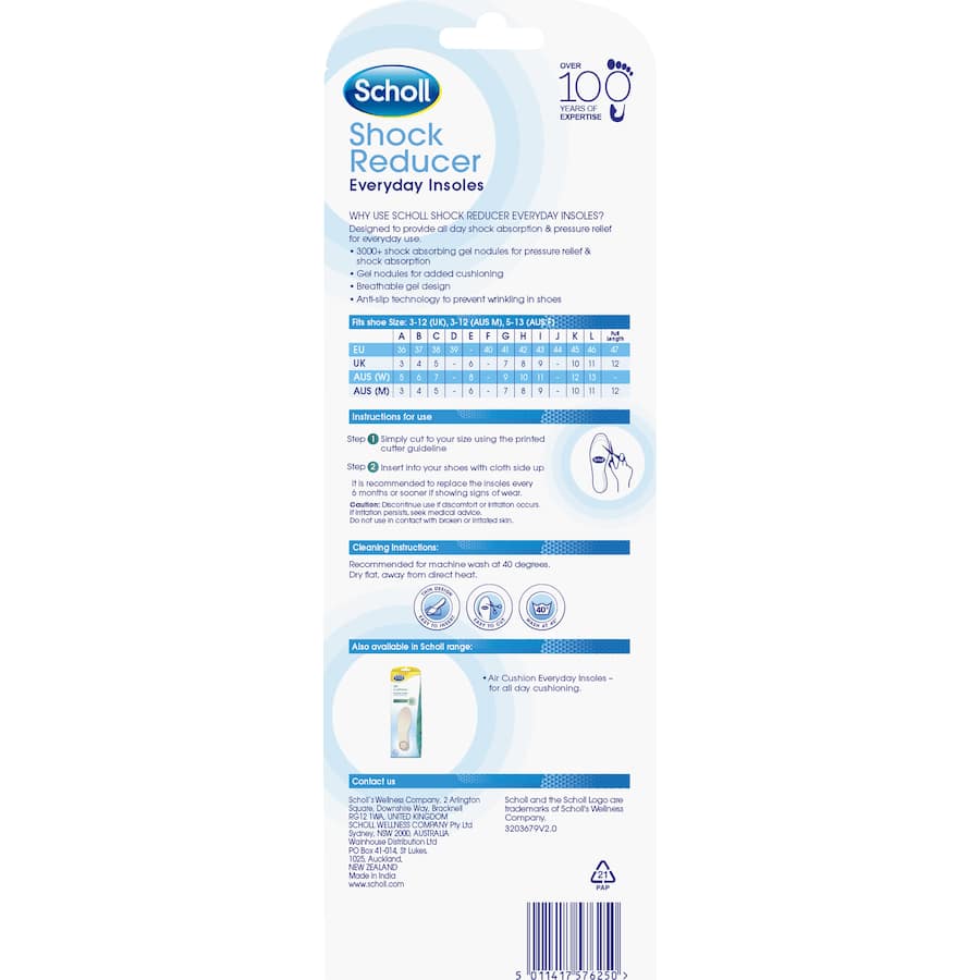 Scholl Insoles Daily Shock Reducer