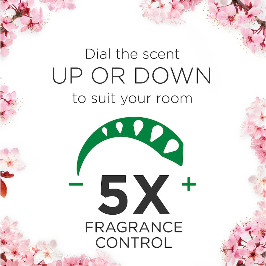 Air Wick Pure Scented Oil Plug In Cherry Blossom 19ml each refill 2pack