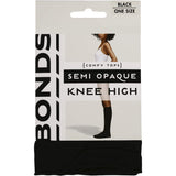 Bonds Comfy Tops Knee Highs Semi Opaques Black 1 size