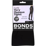 Bonds Comfy Tops Tights Medium - Large Black Semi Opaque 1pr