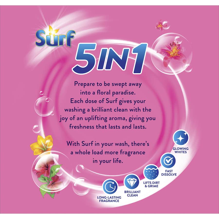 Surf Laundry Powder 5 In 1 Tropical Box 1kg