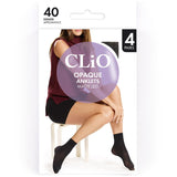 Clio Opaques Anklet Black One Size 40 Denier 4pr