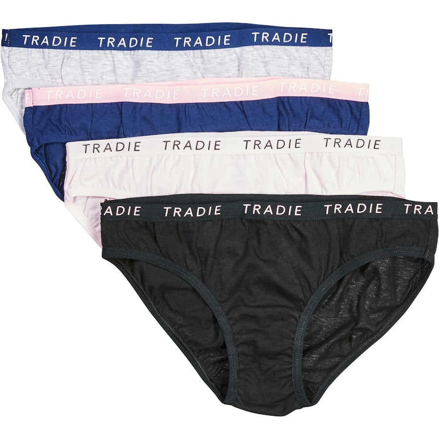 Tradie Kids Underwear Bikini Size 8-10 4pack