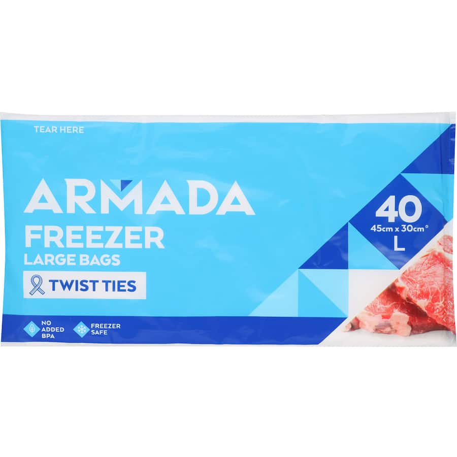 Armada Freezer Bags Large 40pack