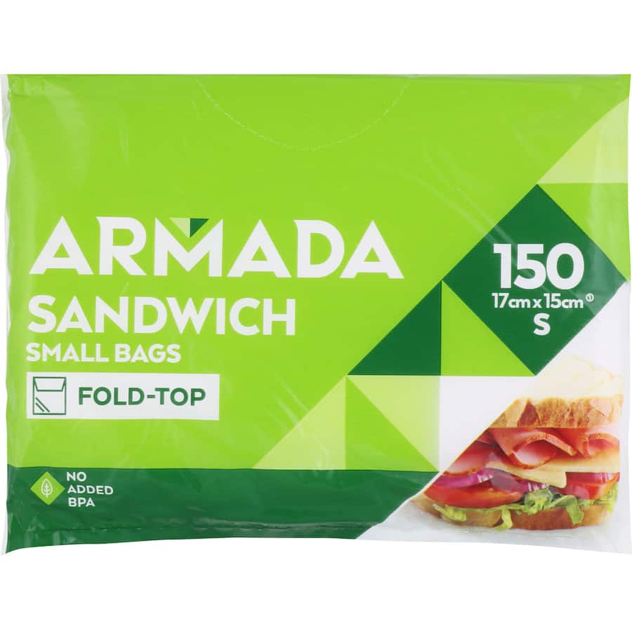 Armada Plastic Bags Sandwich 17cm X 15cm 150pack