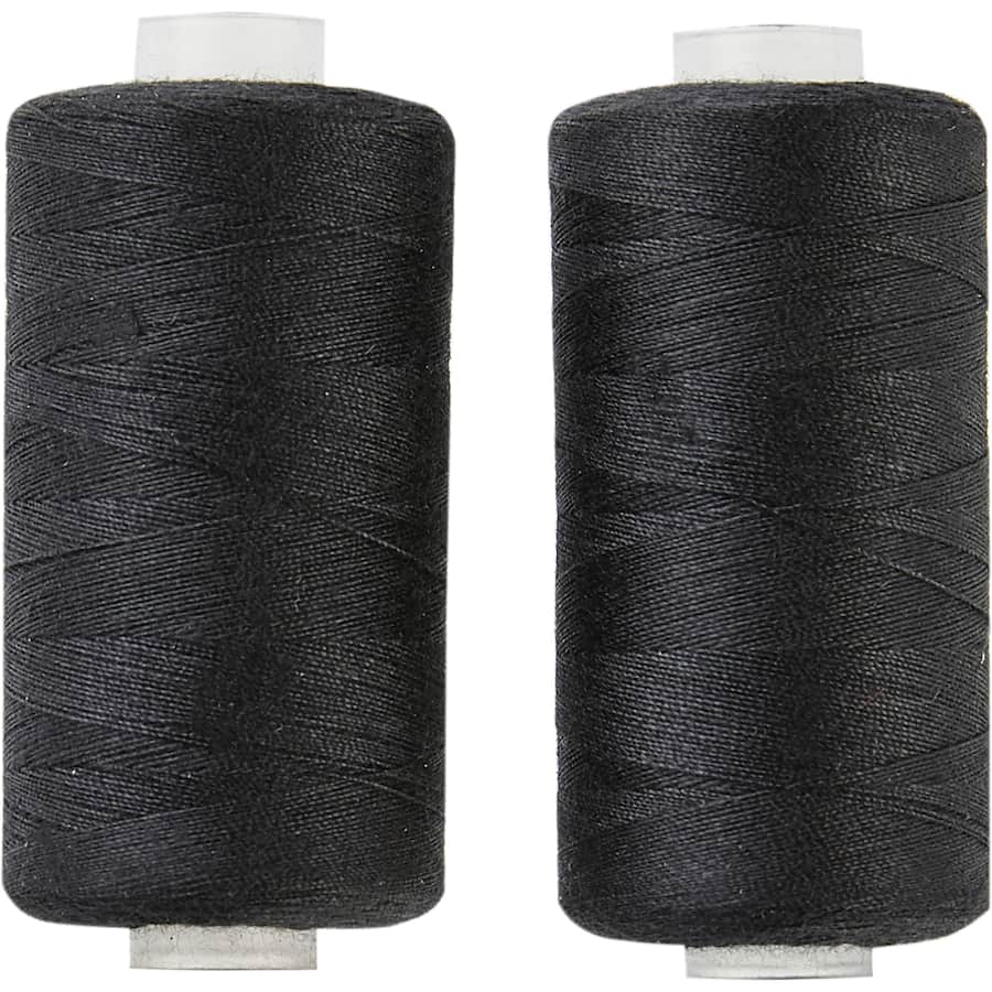 Korbond Thread Polyester Black 500m 2pack