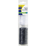 Korbond Thread Polyester Black & White 500m 2pack