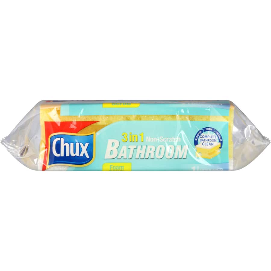 Chux Scourer 3 N 1 Bathroom Foam Scrub