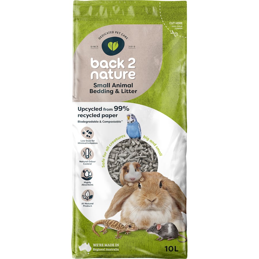 Back To Nature Pet Care Small Animal Bedding & Litter Bag 10L