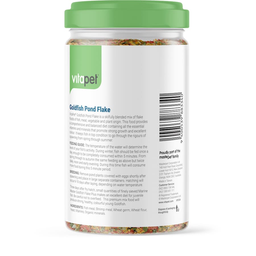 Vitapet Pet Food Goldfish Pond Flakes Tub 200g
