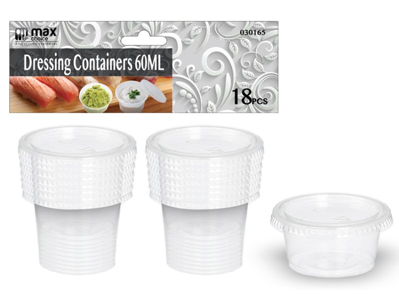 Dressing Containers - 60ml (24 Packs)