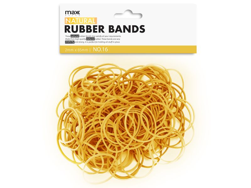 Rubber Band - Max Brand Natural #16 (12 Packs)