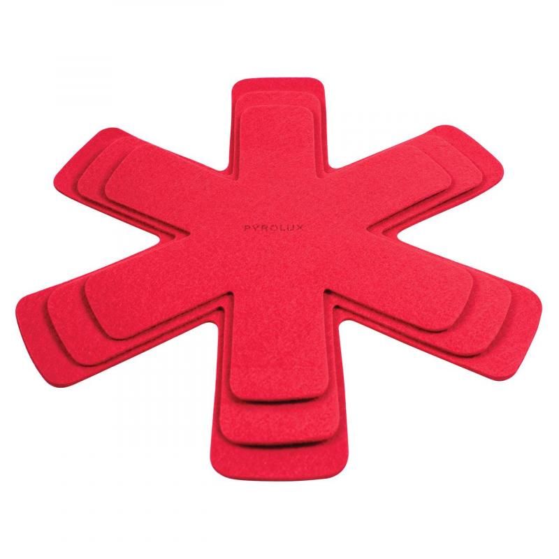 Pyrolux Pan And Pot Protector Red Set Of 3 - 28/33/38cm