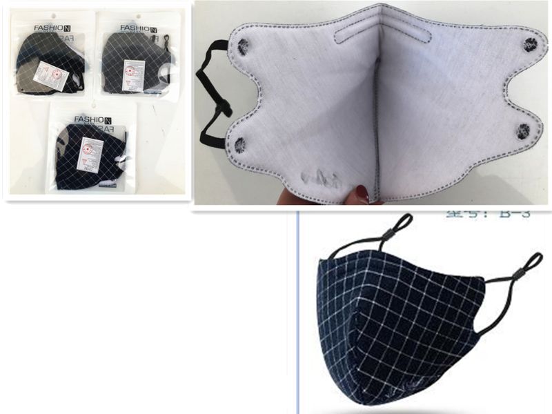 Fabric Face Masks - Stripe 18cm (Set of 12)