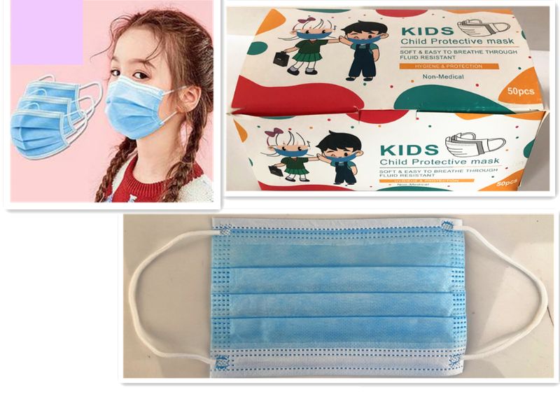 Disposable Face Masks - Kids (Box of 50)