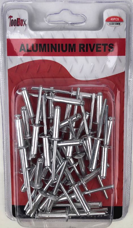 Aluminum Rivets - 4.8 X 18mm (12 Packs)
