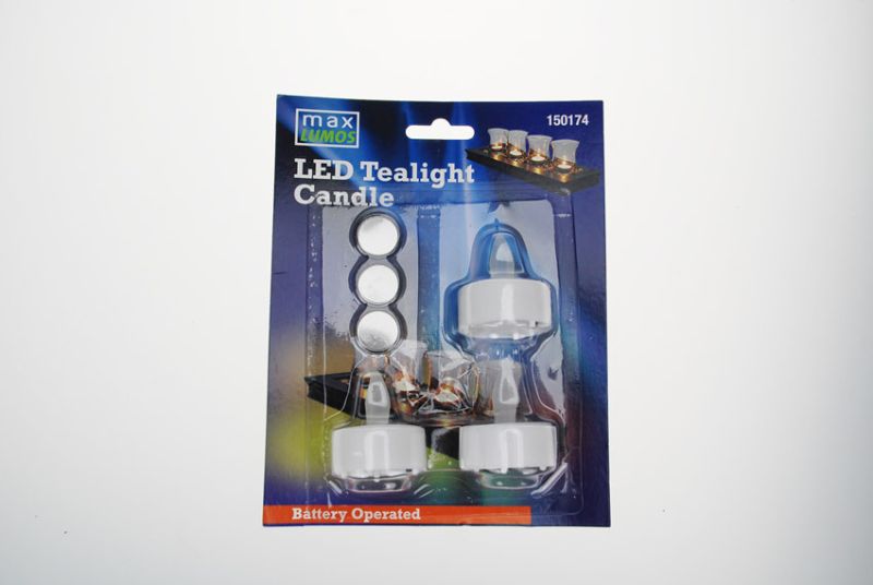 LED Tea Candles w/ Batteries (48 Packs)