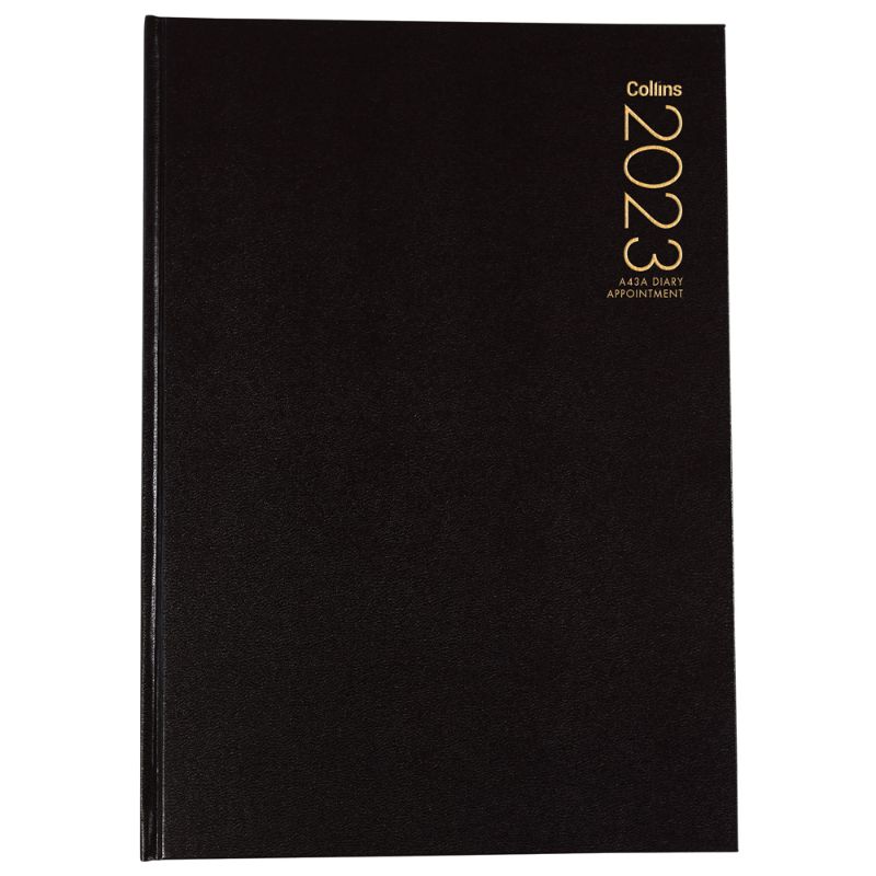 Collins Diary A43A Black Appointment Odd Year