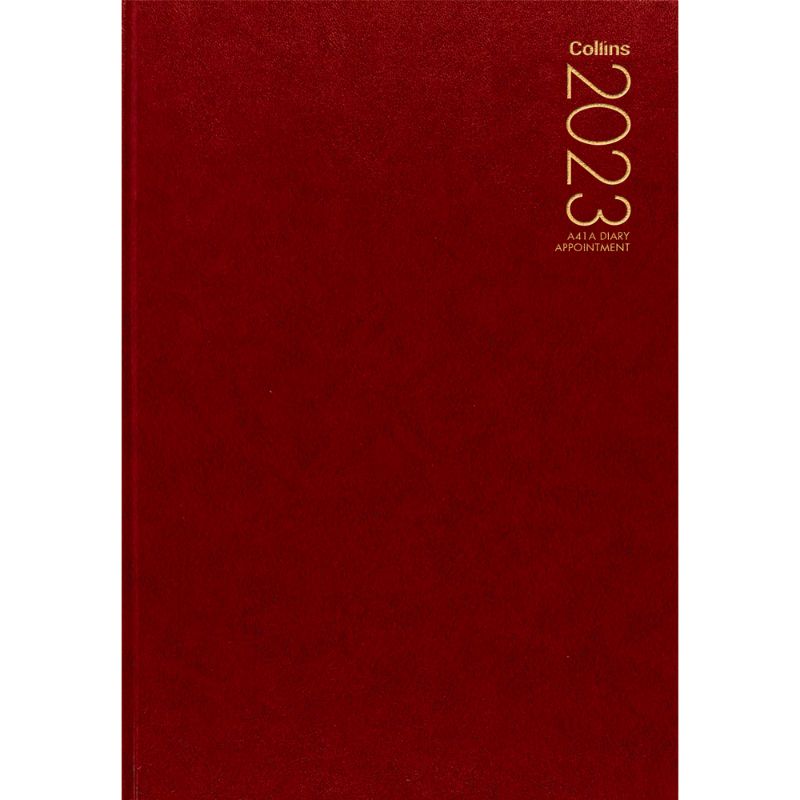 Collins Diary A41A Red Appointment Odd Year