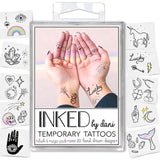 Vibrant Inked Temporary Tattoos in Luck & Magic Pack, vegan and cruelty-free, perfect for stylish self-expression.