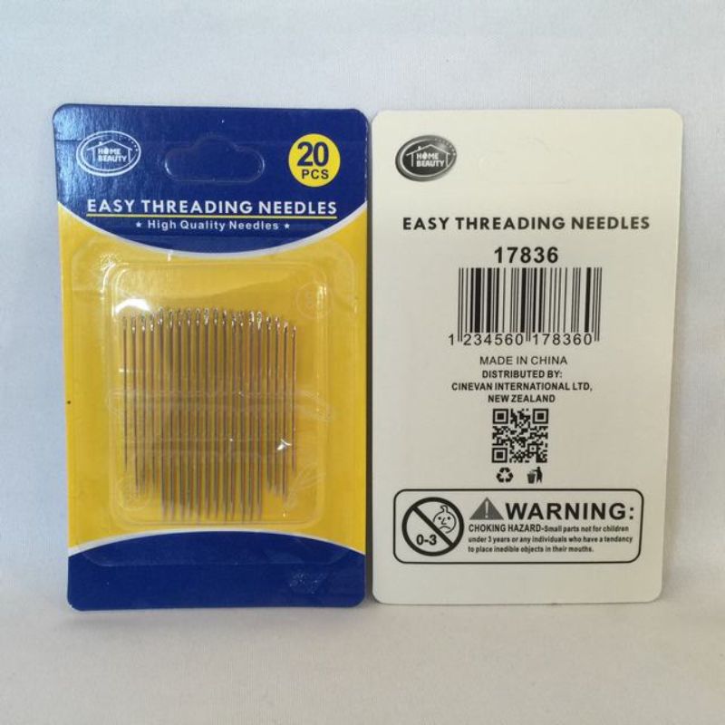 Sewing Needles - Easy Threading (12 Packs)