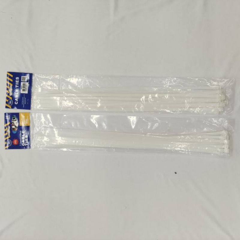 Cable Ties - White 7.2 x 500mm (120pcs)