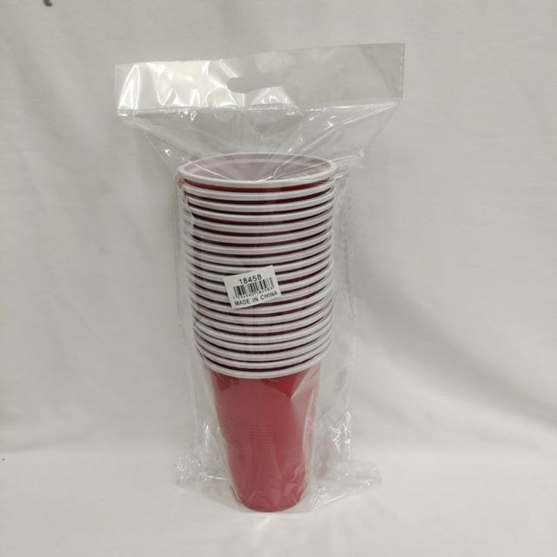 Disposable Cups - Red 500ml (120pcs)