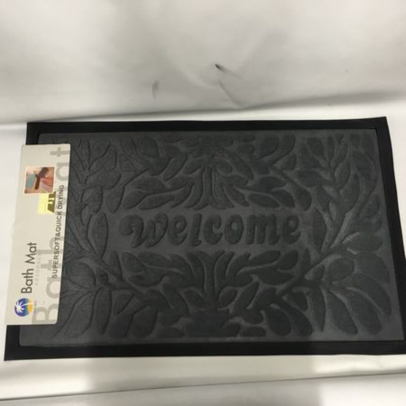 MAT - Welcome Grey 50 x 80cm (Set of 6)